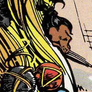 Detail from cover of New Mutants #45