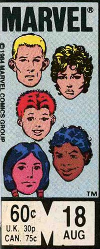 Cover box: New Mutants #18