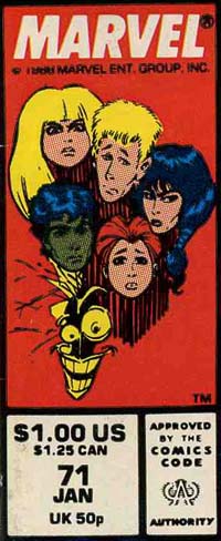 Cover box: New Mutants #71