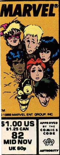 Cover box: New Mutants #82