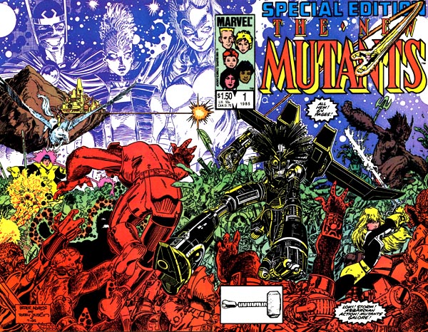 Cover of New Mutants Special Edition #1, wraparound cover