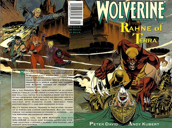 Cover of Wolverine: Rahne of Terra graphic novel, wraparound cover