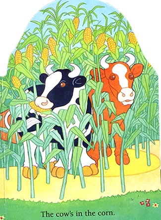 The cows in the corn