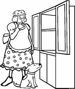 Old Mother Hubbard (Mrs. Hubbard)