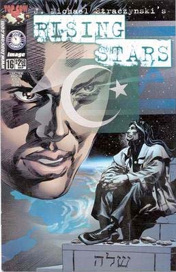 cover of comic book Rising Stars #16, a story set in Israel which focuses on Jewish and Muslim themes