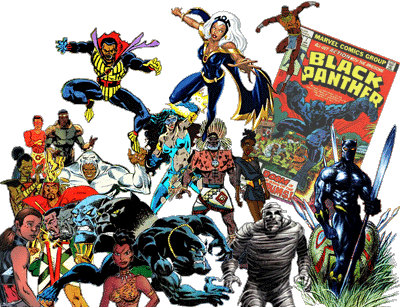 African primal-indigenous religion super-heroes and other comic book characters