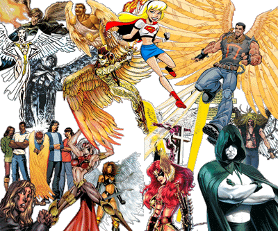 angel super-heroes and other comic book characters