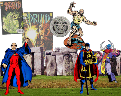 Druid / Celtic Pagan super-heroes and other comic book characters
