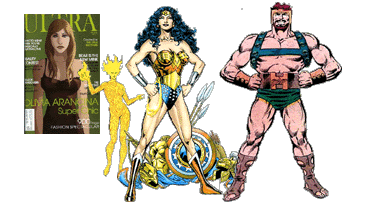 Greco-Roman classical religion super-heroes and other comic book characters