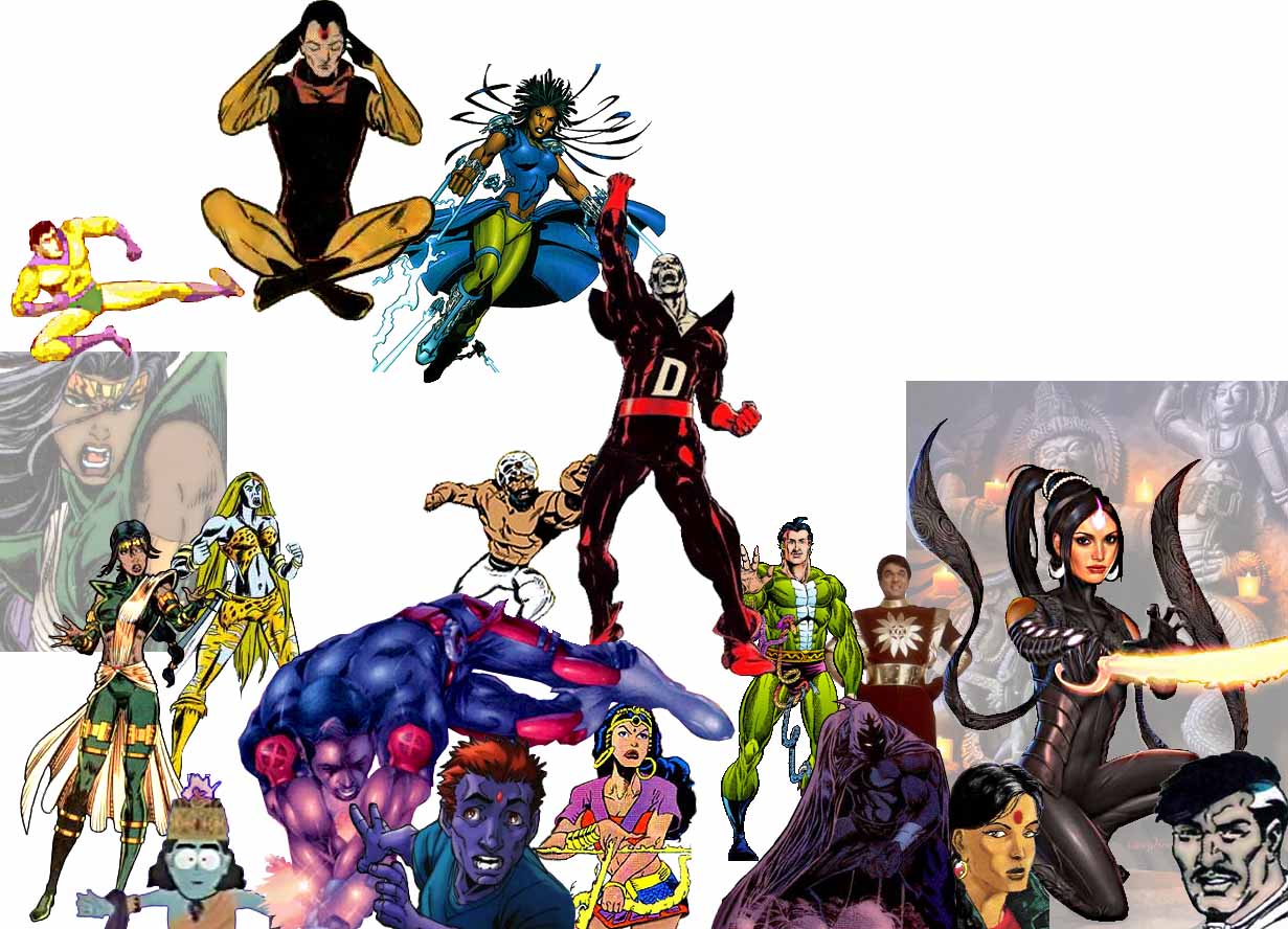 Hindu Superheroes, Villains, Other Comic Book Characters