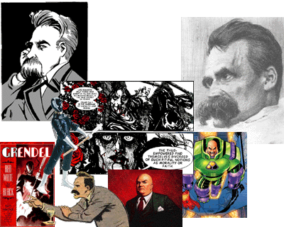 Nietzschean super-heroes and other comic book characters