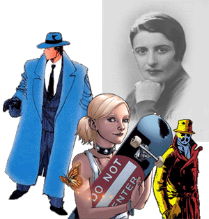 Objectivist super-heroes and other comic book characters