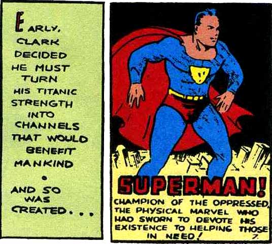 Champion of the oppressed: Early, Clark decided he must turn his titanic strength into channels that would benefit mankind
