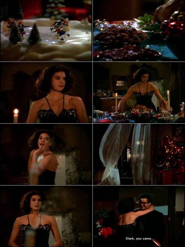 Lois Lane prepares an elaborate Christmas dinner, and is thrilled when Clark Kent shows up