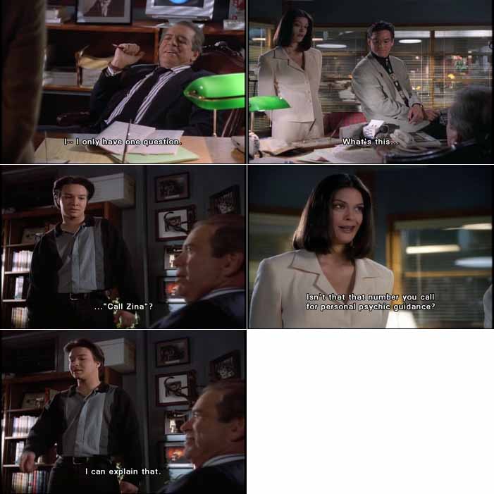 Perry White and Lois Lane gently tease Jimmy Olsen about his belief in psychic counselling