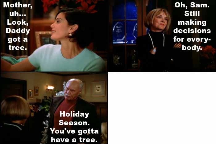 Lois Lane's father believes it is important to have a Christmas tree at Christmas time