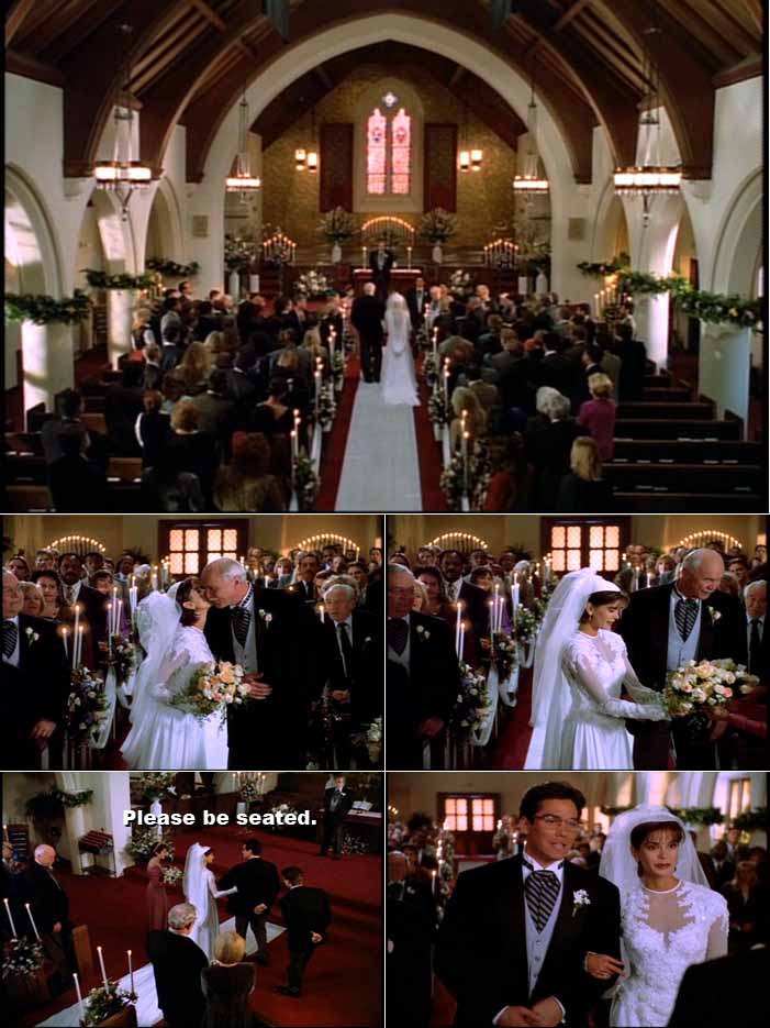 The wedding ceremony of Lois Lane and Clark Kent
