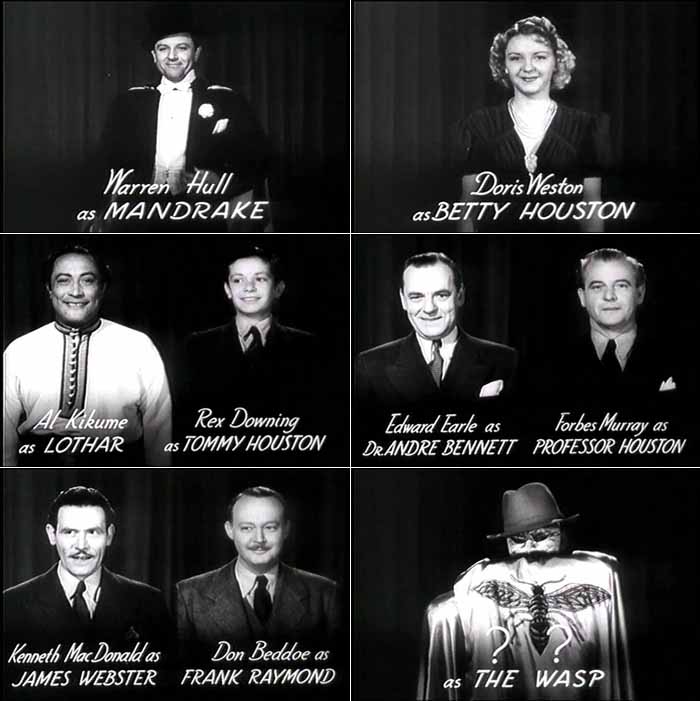 Opening credits at the beginning of each episode highlight the film's 9 main characters