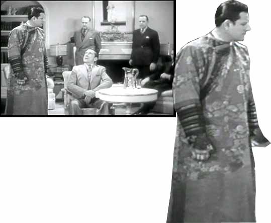 The robe that Mandrake the Magician wears while conducting an interrogation appears to be a ceremonial robe from Tibetan Buddhism