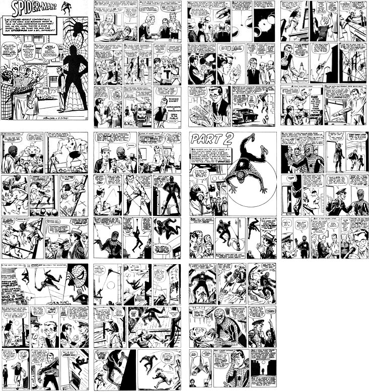 All 11 pages of Amazing Fantasy #15