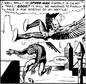 The Vulture looks forward to battling Spider-Man, a foe worthy of his mettle