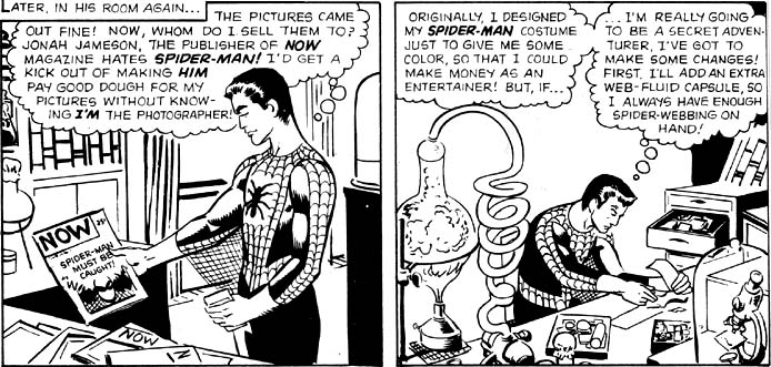 Peter Parker uses science to advance his career as Spider-Man, but he has used that identity primarily to make money. ALSO: J. Jonah Jameson hates Spider-Man