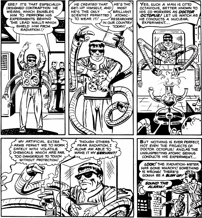Introduction of brilliant atomic scientist Otto Octavious (Doctor Octopus)