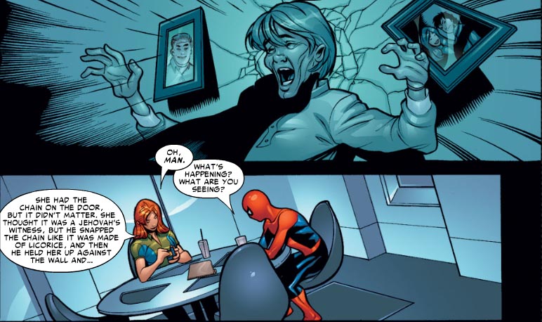 Aunt May thought Mac Gargan (the Scorpion) was a Jehovah's Witness