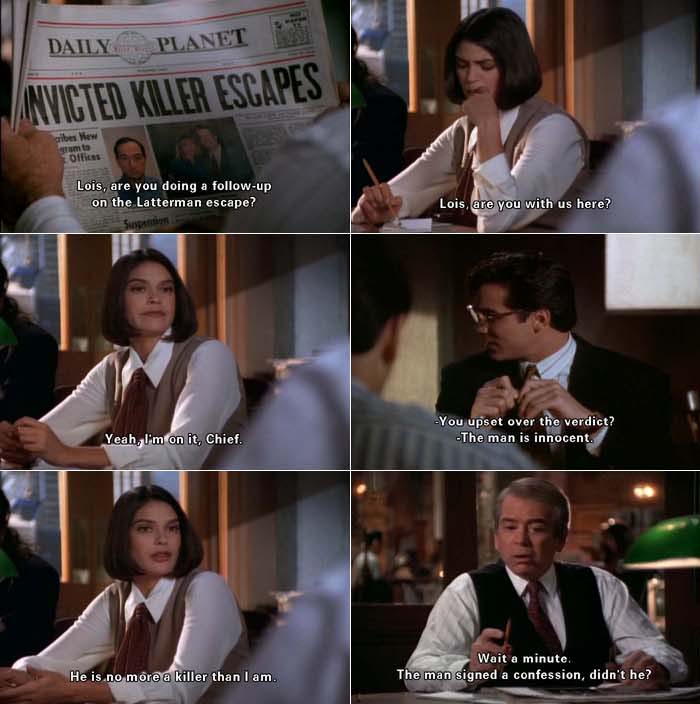 Lois Lane defends a convicted killer she believes is innocent