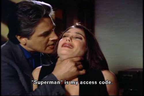 Lois Lane's acces code (password) is 'Superman'