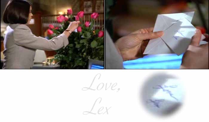 Lois Lane receives lovely roses from Lex Luthor