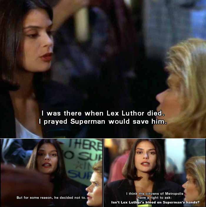 Lois Lane imposter: I prayed Superman would save Lex Luthor.
