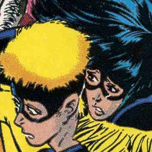 Detail from cover of New Mutants #70