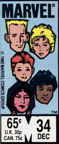 Cover box: New Mutants #34