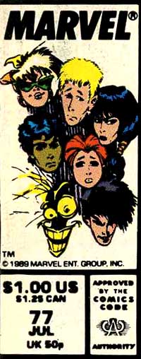 Cover box: New Mutants #77