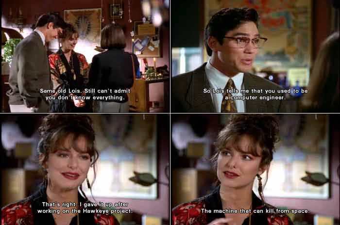 Lois Lane can't admit she doesn't know everything. Devout New Age practitioner Molly Flynn was previously a computer engineer who worked on a military satellite weapons system.