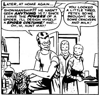 Peter Parker's Uncle Ben and Aunt May clearly doted on him and gave him a loving home